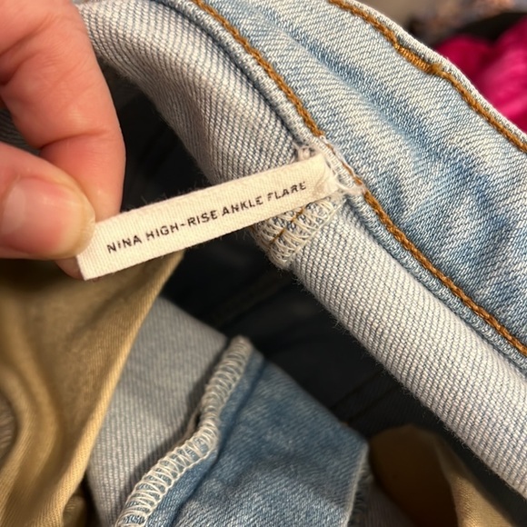 Rag & Bone Nina High Rise Ankle Flare Jeans in Sunset Size 27 - Picture 8 of 10